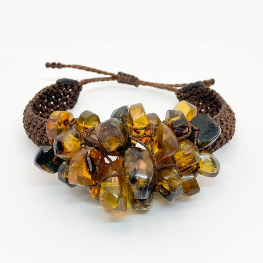 Baltic Amber Macrame Bracelet