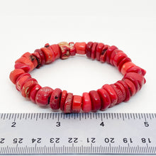 Red Coral Bamboo Bracelet