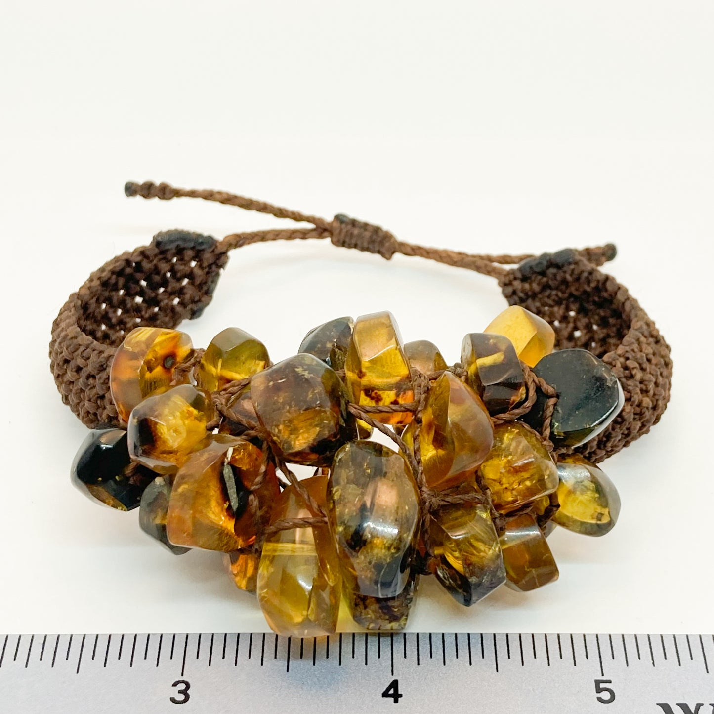 Baltic Amber Macrame Bracelet