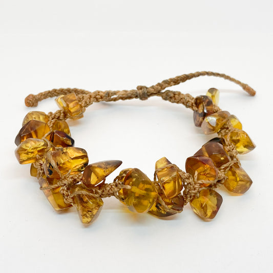 Baltic Amber Macrame Bracelet