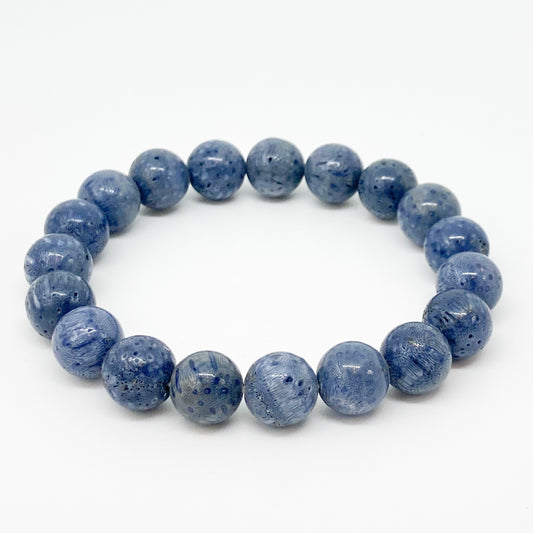 Round Blue Coral Bracelet