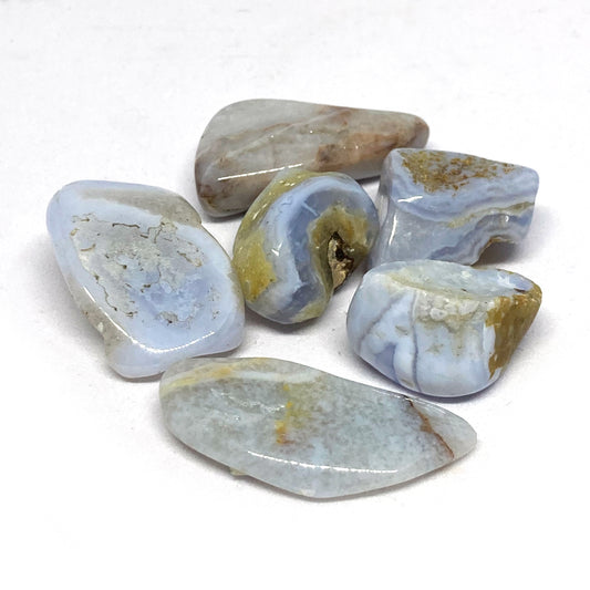 Chalcedony Blue Tumbled