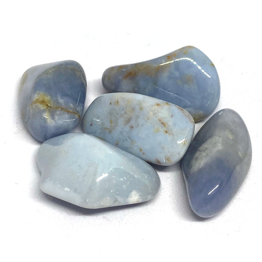 Chalcedony Blue Moss Tumbled