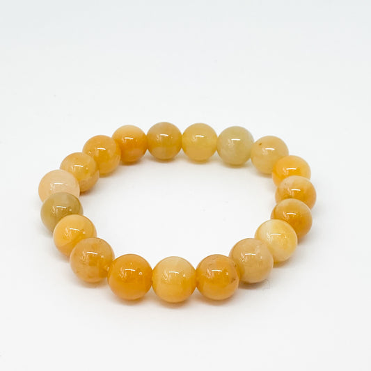 Round Yellow Jade Bracelet