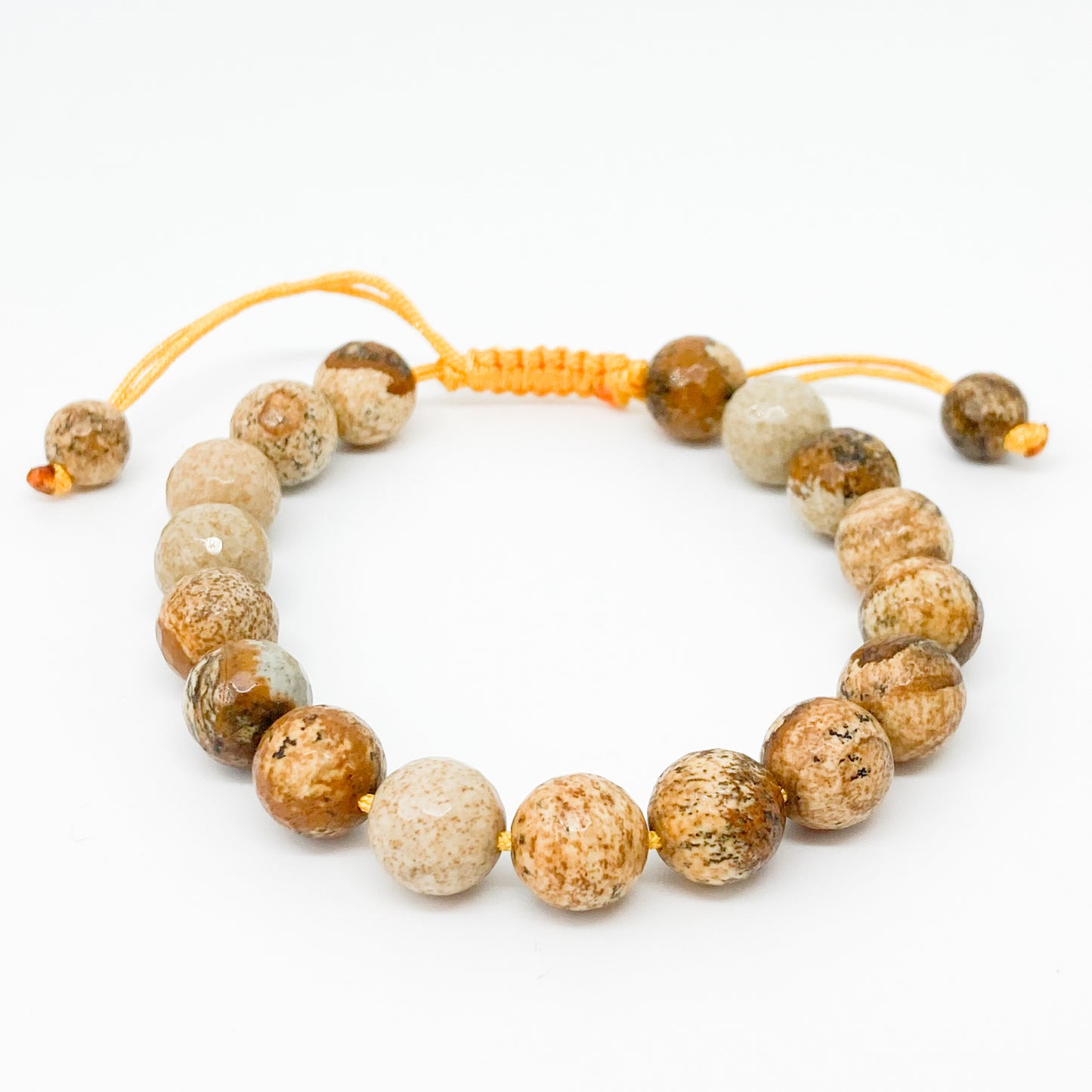 Round Jasper Picture Bracelet