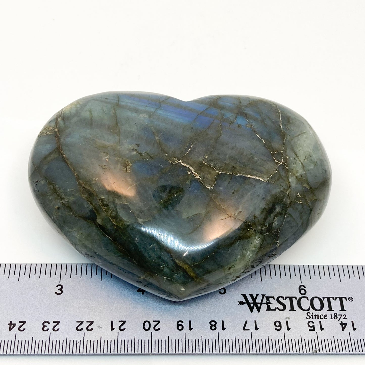 Labradorite Heart