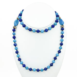 Lapis Lazuli and Blue Howlite Necklace