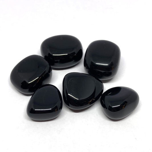 Obsidian Black Tumbled