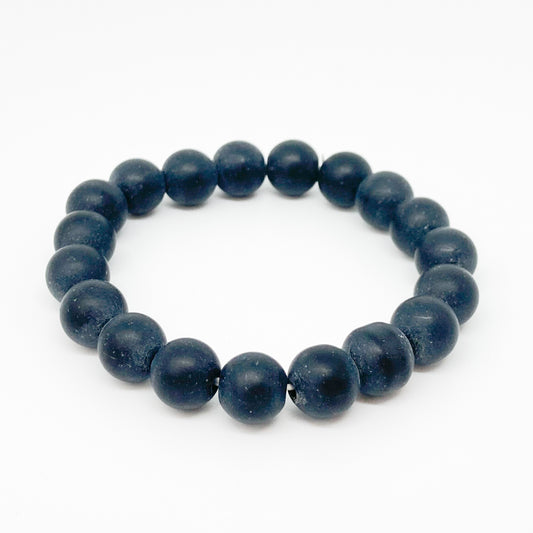 Round Obsidian Matt Bracelet