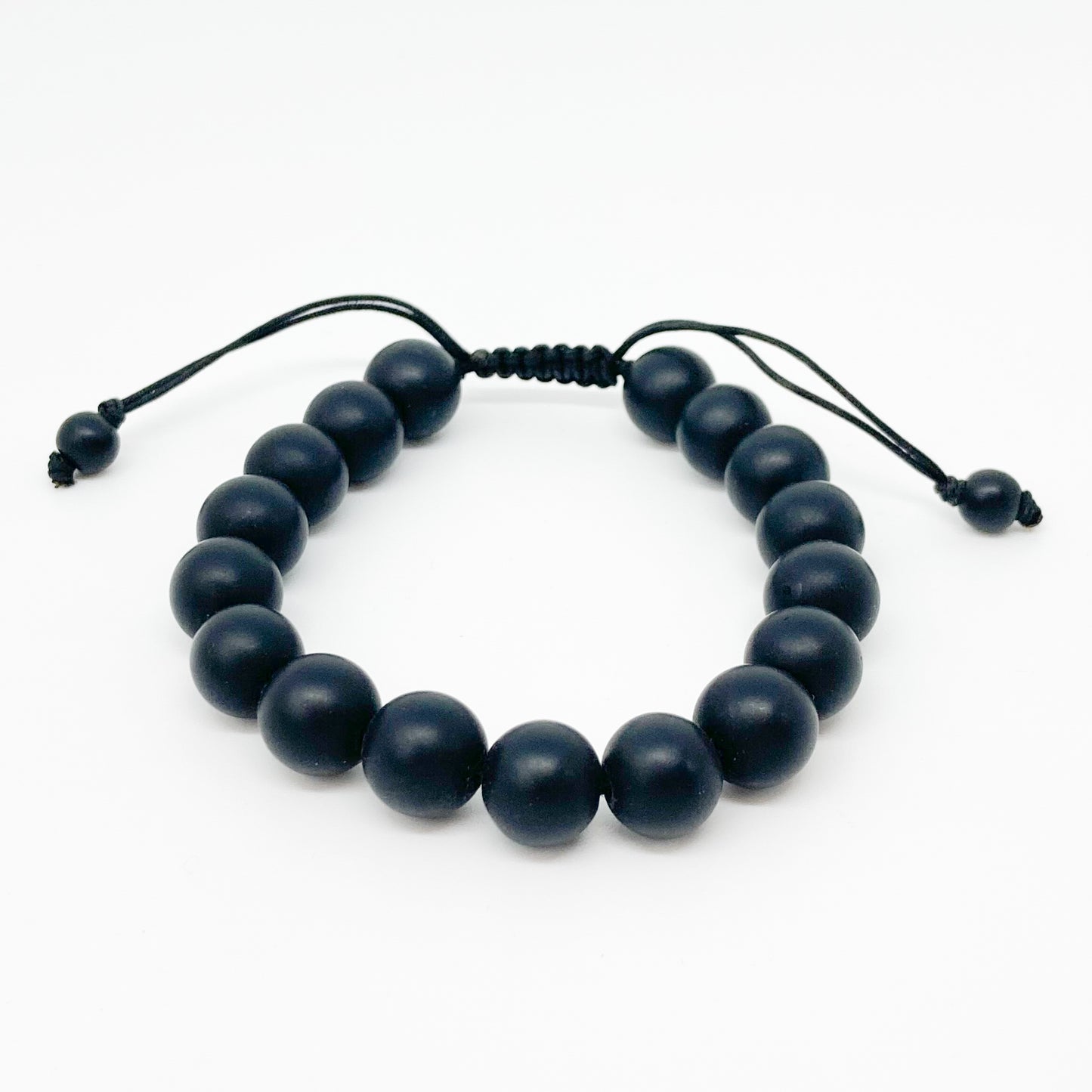 Round Obsidian Matt Bracelet