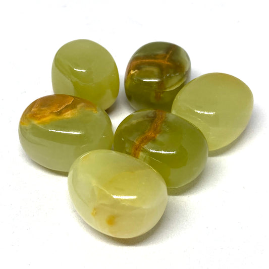 Onyx Lemon Green Tumbled