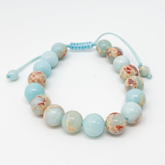 Round Blue Opal Bracelet