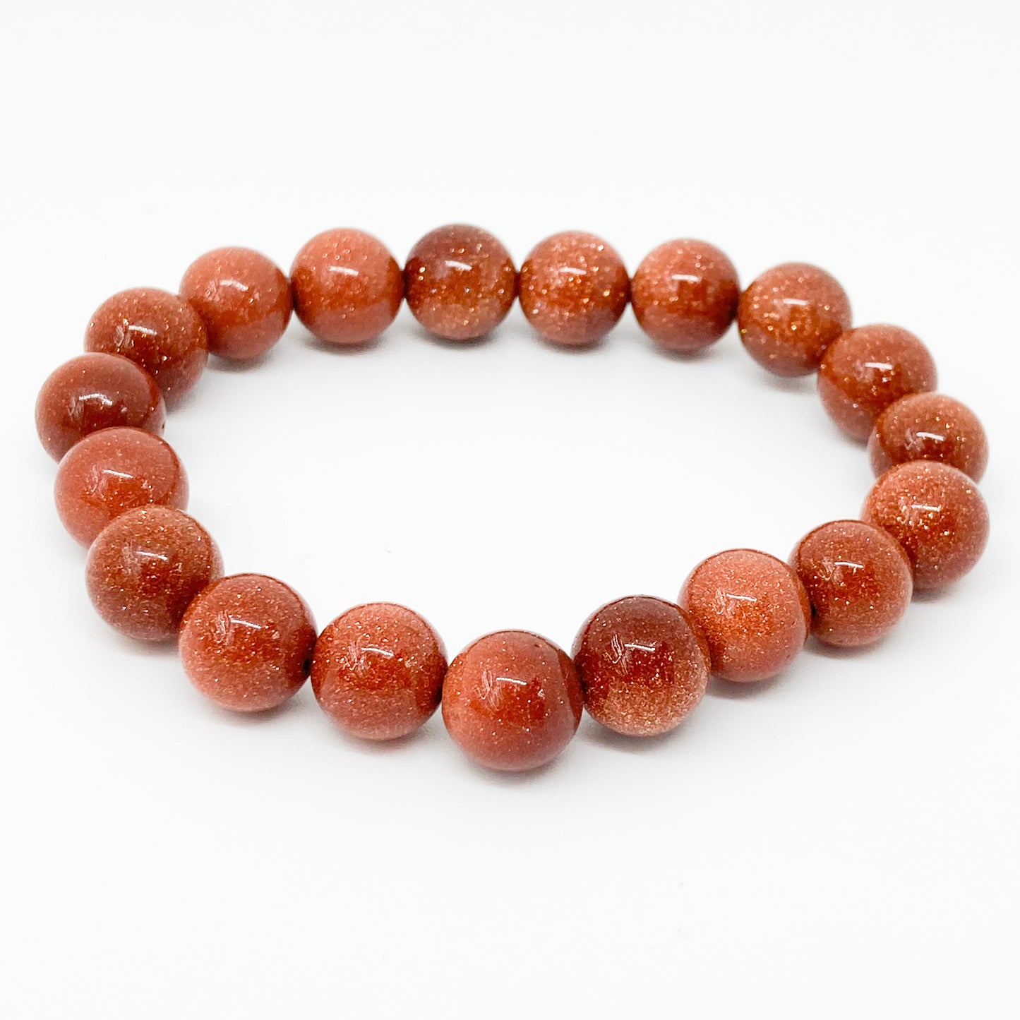 Round Red Goldstone Bracelet