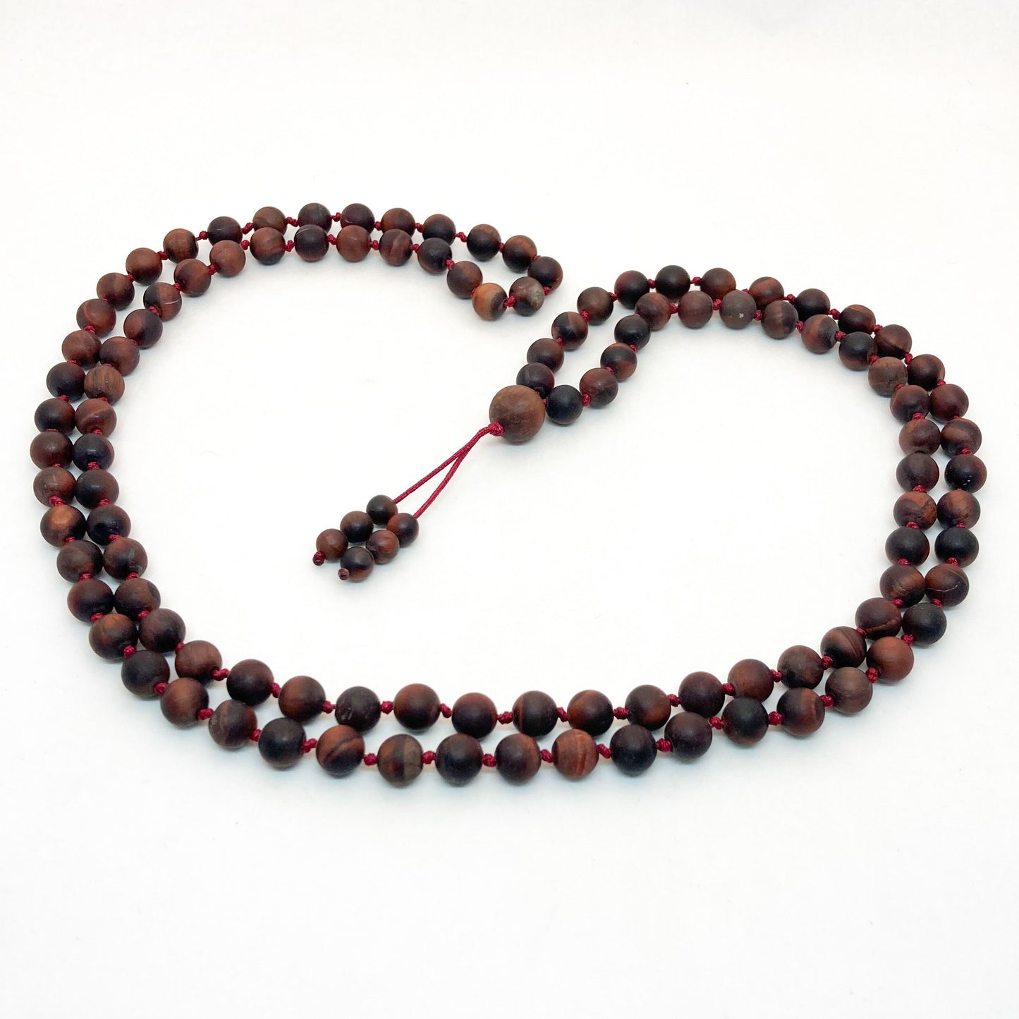 Matt Red Jasper Mala