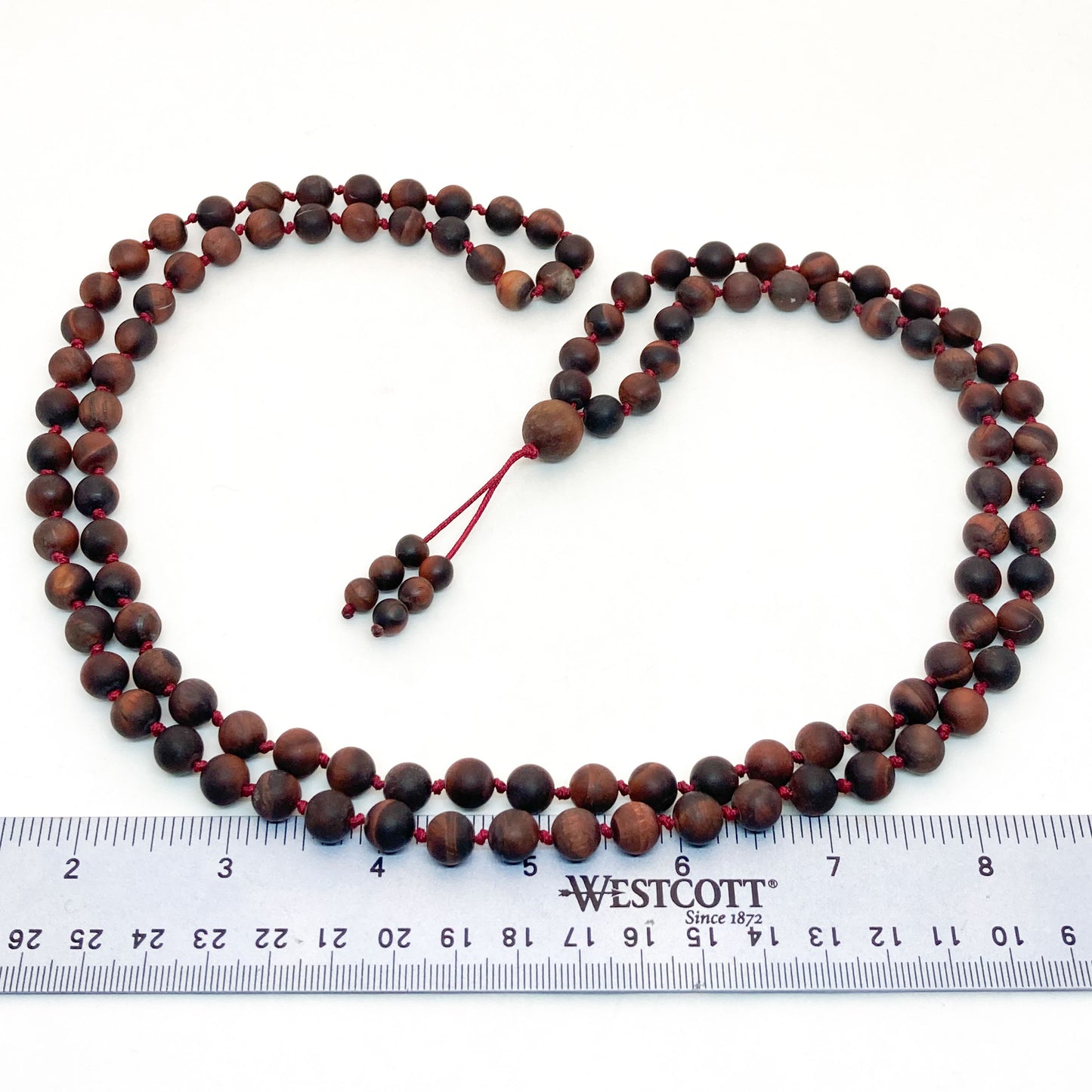 Matt Red Jasper Mala