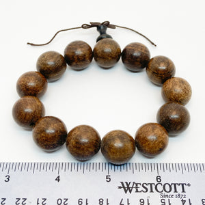 Round Teak Wood Bracelet