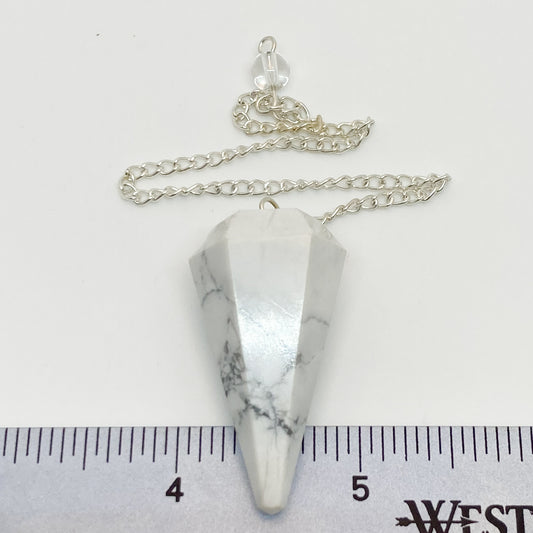 White Howlite Pendulum