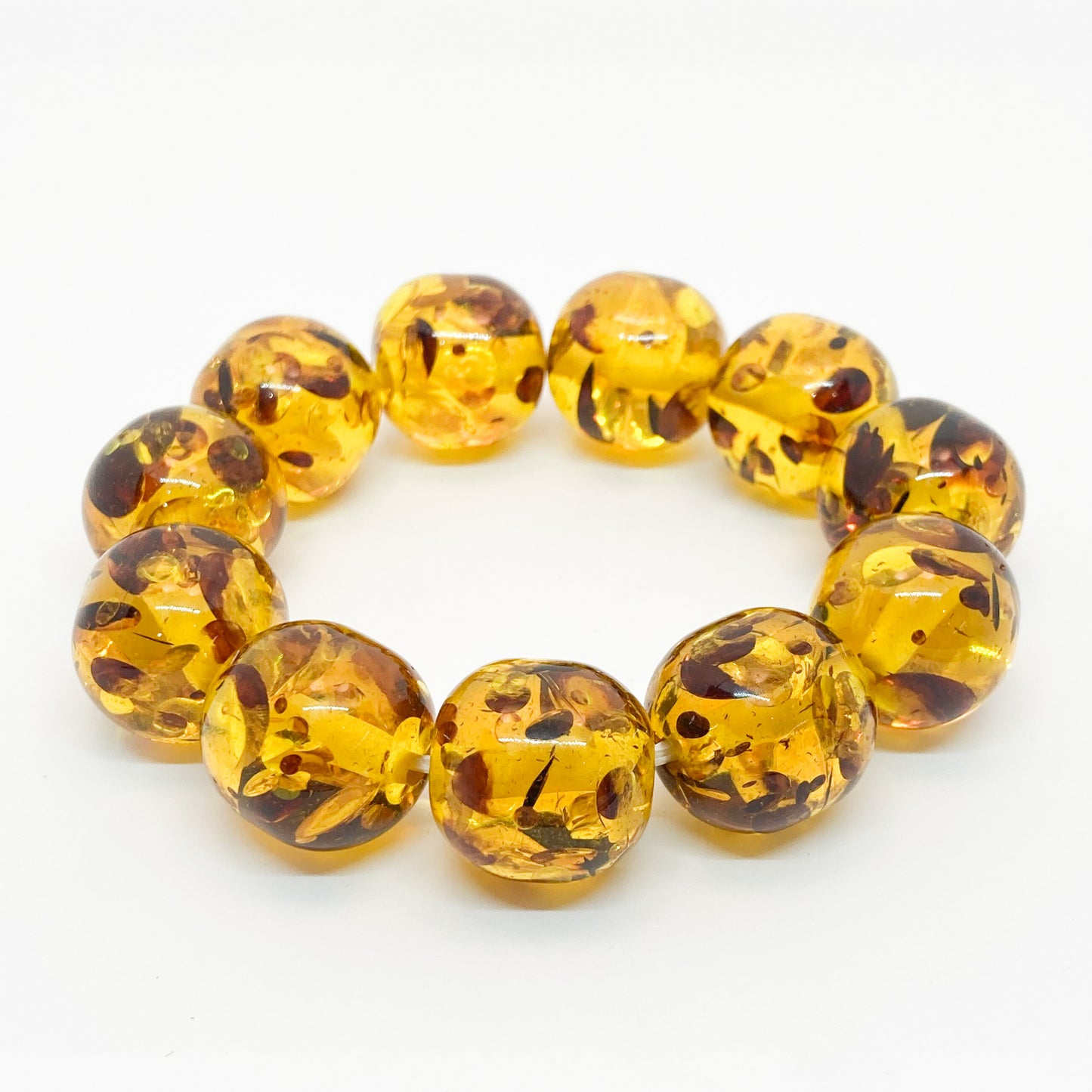 Fresh Resin Amber Bracelet