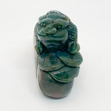 Carved Green Agate Money Frog
